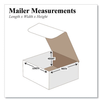 The Packaging Wholesalers® Rigid Corrugated Mailer, Square Flap, Tuck-tab Hinged Lid Closure, 6 X 4 X 2, Oyster White, 50-pack freeshipping - TVN Wholesale
